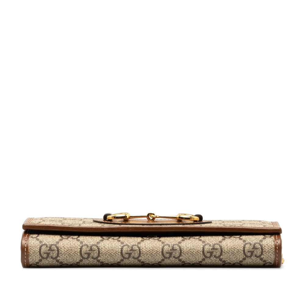 Pre-Loved Gucci GG Supreme Horsebit 1955 Wallet On Chain - Picture 4 of 10